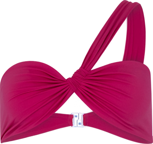 Ruby Crush One-Shoulder Ruched Top