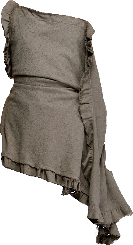 BOUCLE FLOWY RUFFLE CAMISOLE