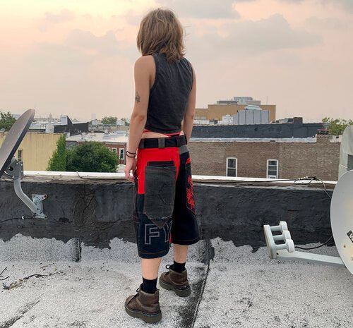 CHAIN EMBROIDERED SHORTS - MULTIPLE COLORS