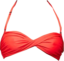 HA 002 - TWISTED BIKINI TOP - REDCOAT