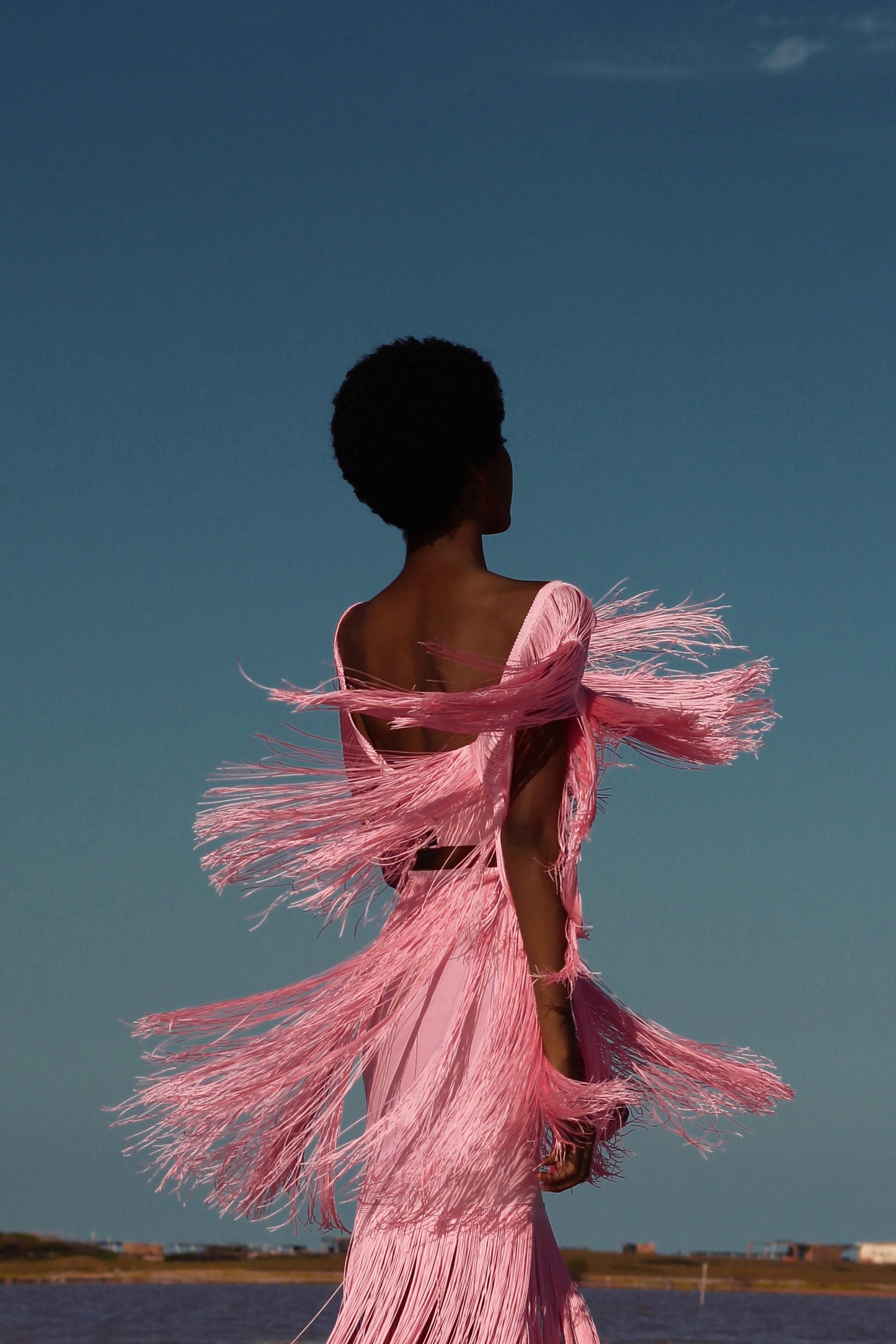 SOL SKIRT IN PALE PINK