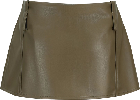 MICRO MINI SKIRT - OLIVE