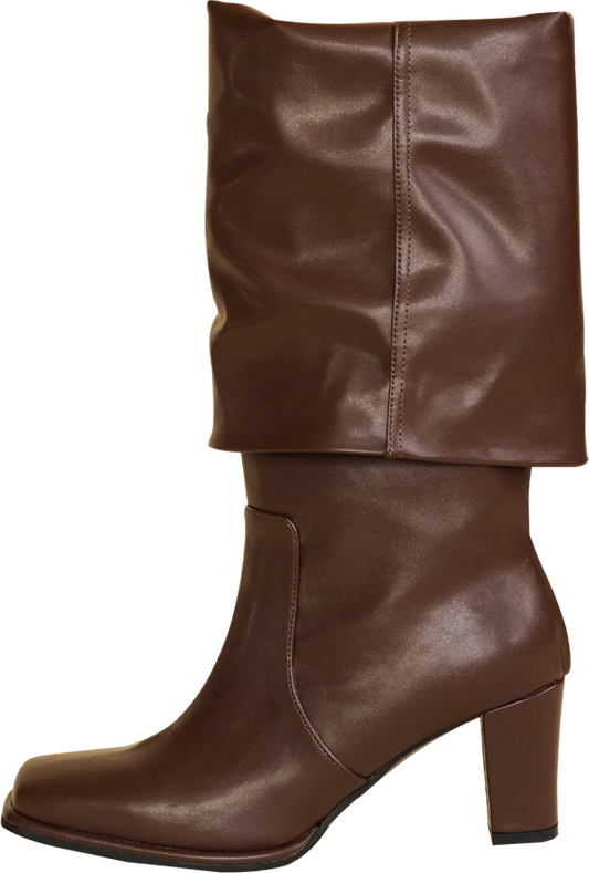 Gigi Mid Calf Boot, Chocolate