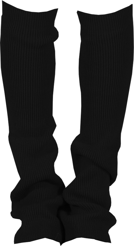 Angel Wool Leg Warmers in Black