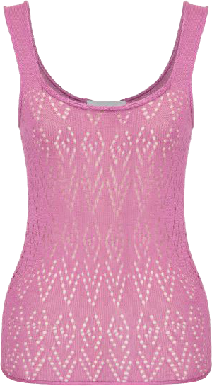 Pink Knitted Tank Top