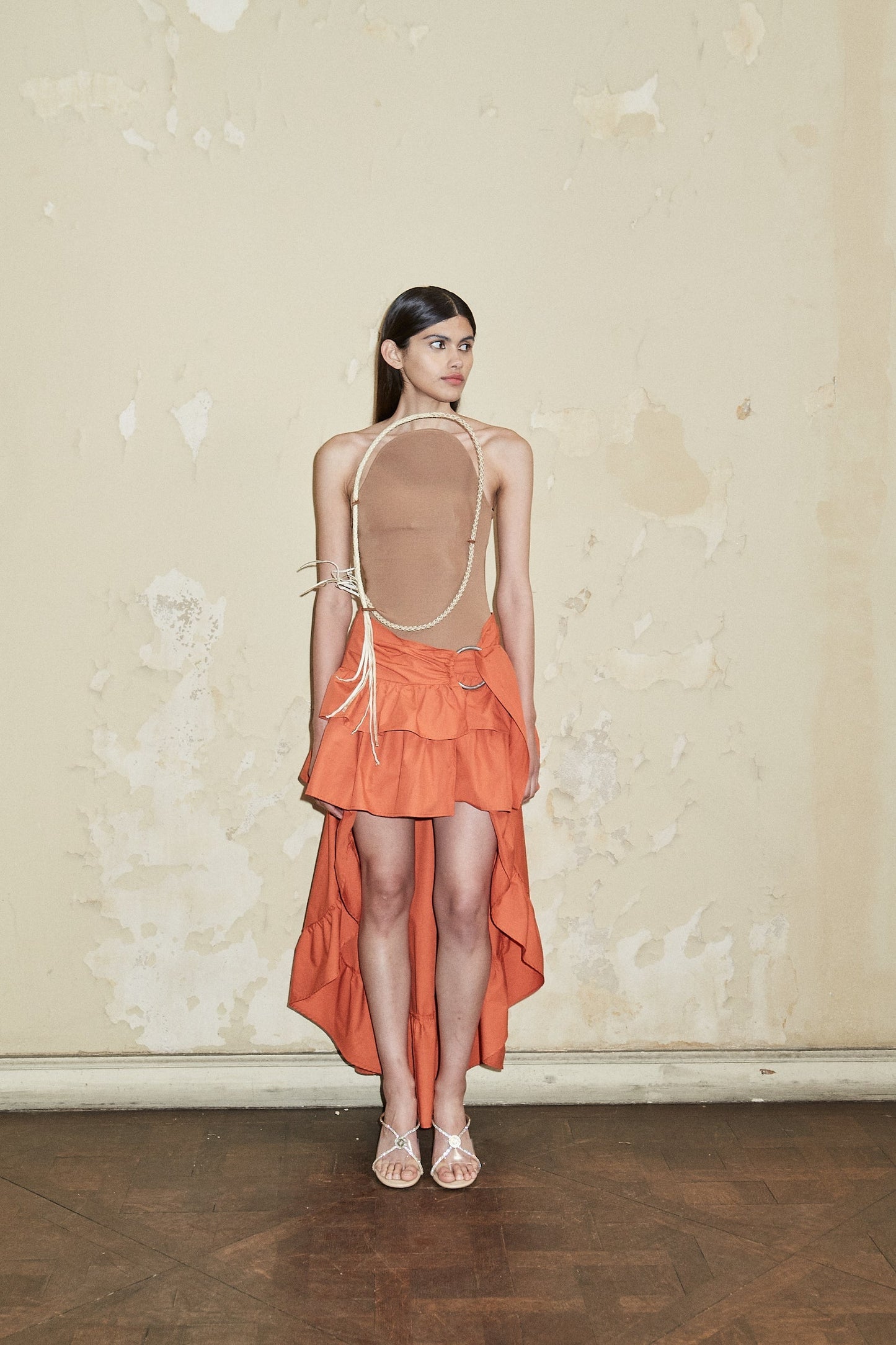 STORINI SKIRT ORANGE