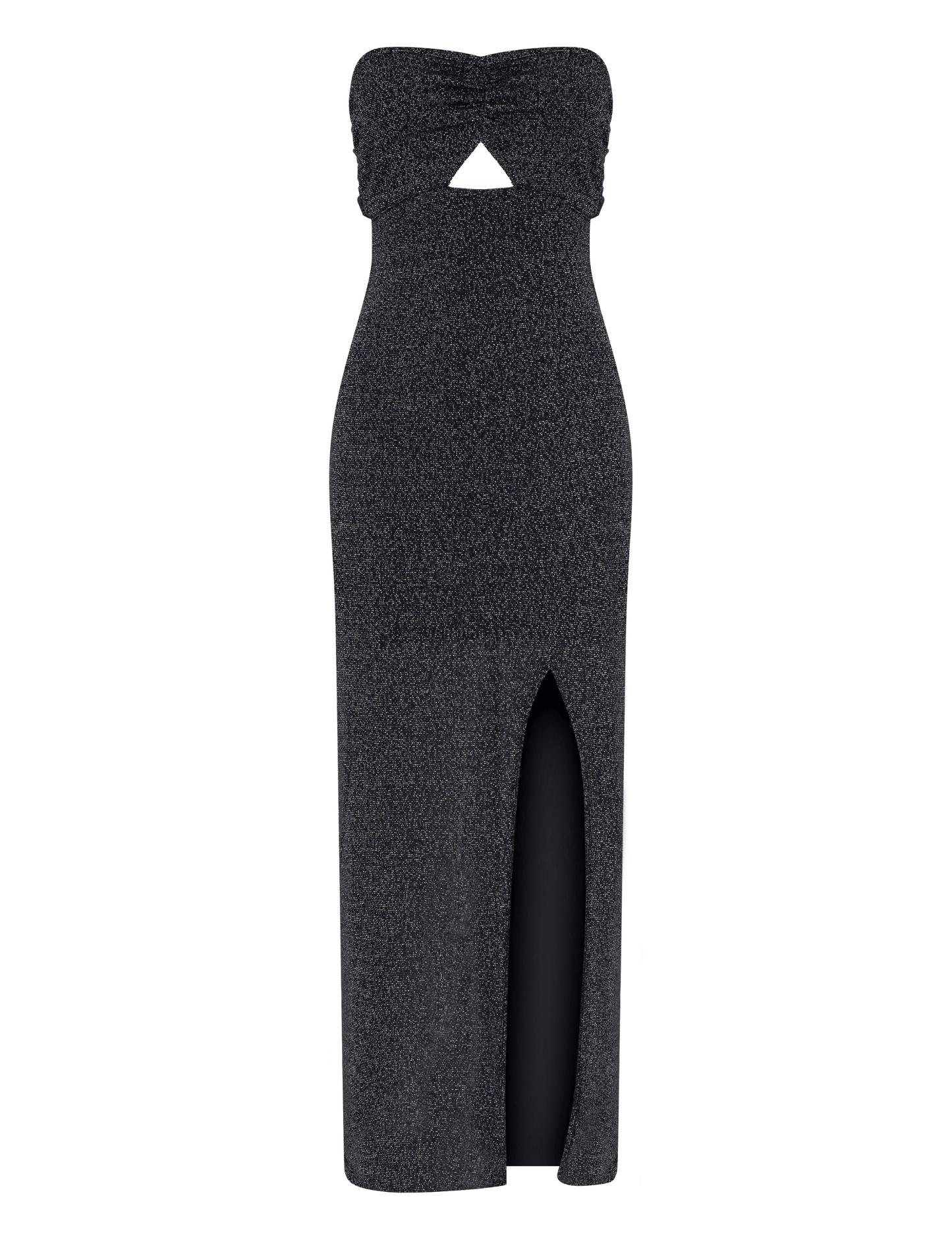 Midnight Shimmer Slit Dress