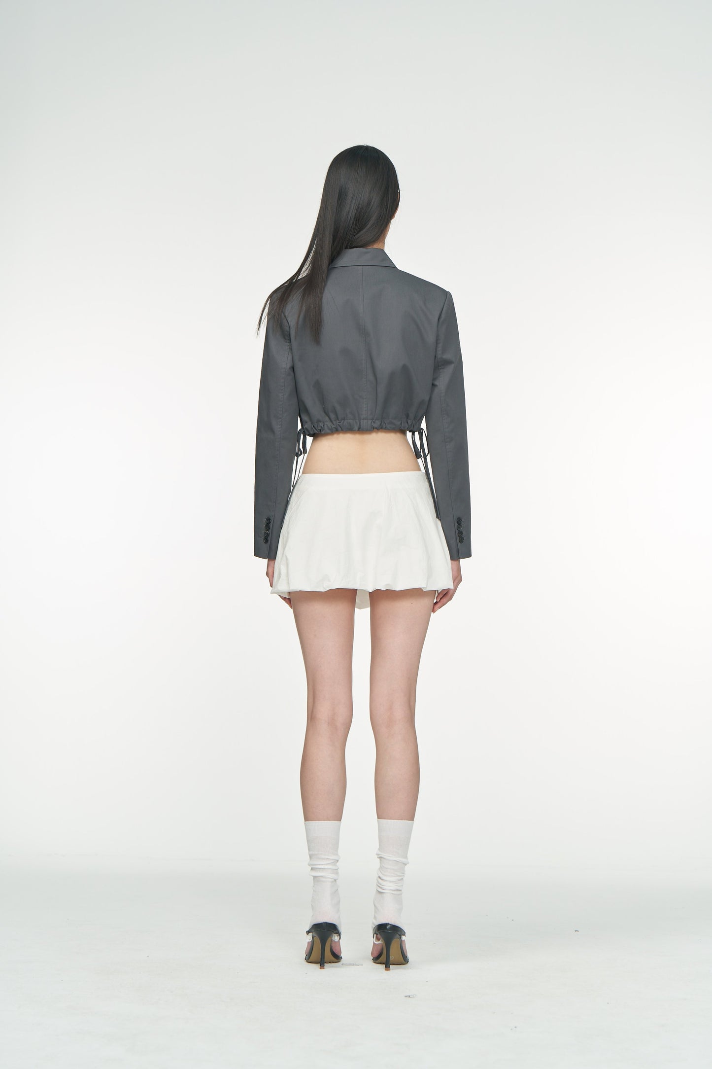 Sandwashed Mini Bubble Skirt