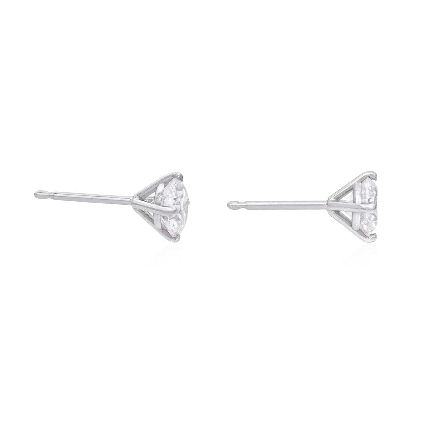 Diamond Stud Earrings in 14K White Gold (1 ct. tw.)