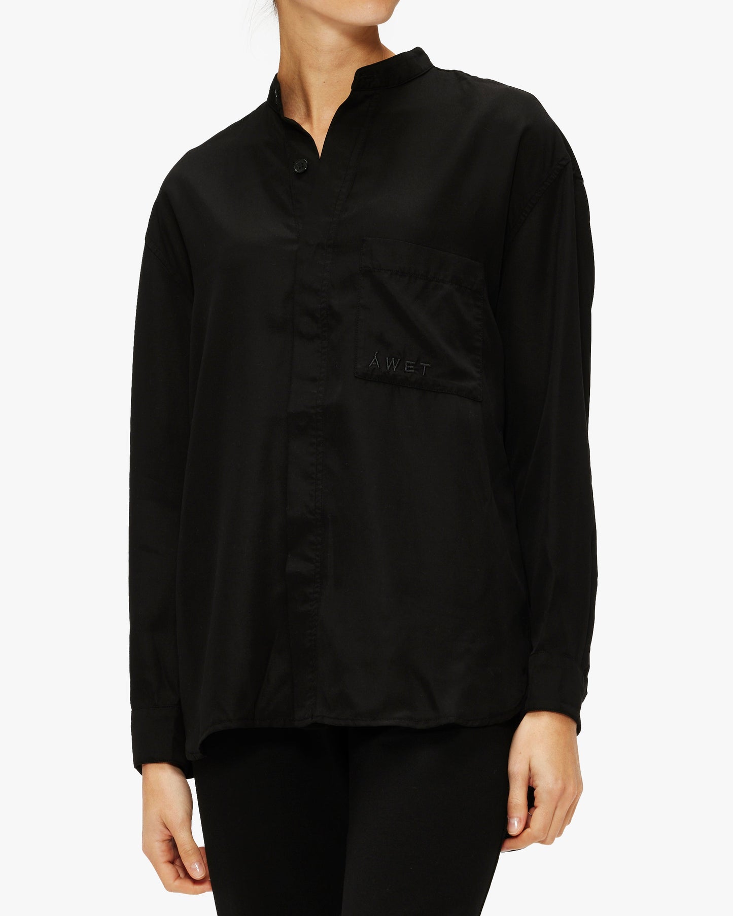 Hewett Banded Collar Shirt