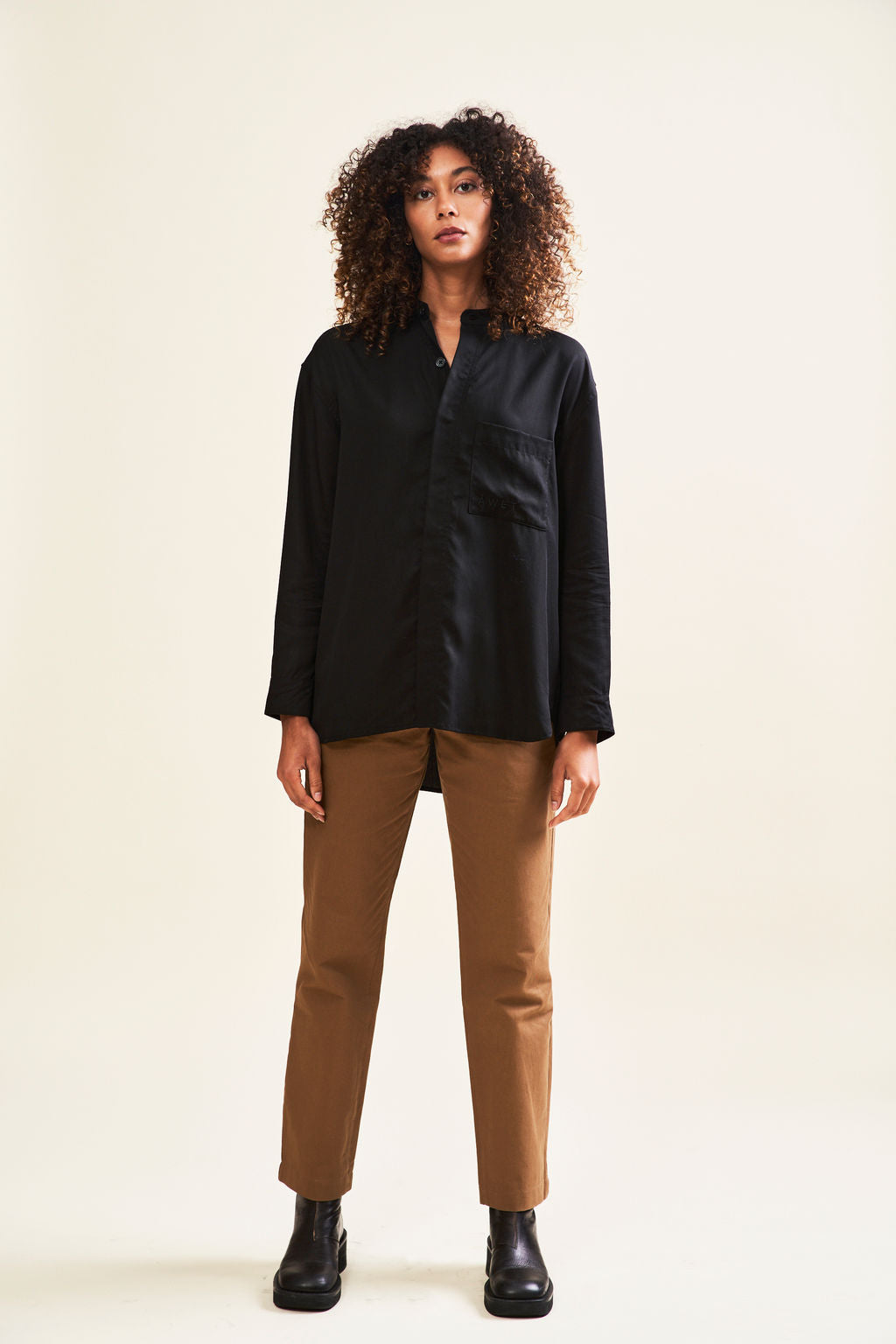 Hewett Banded Collar Shirt