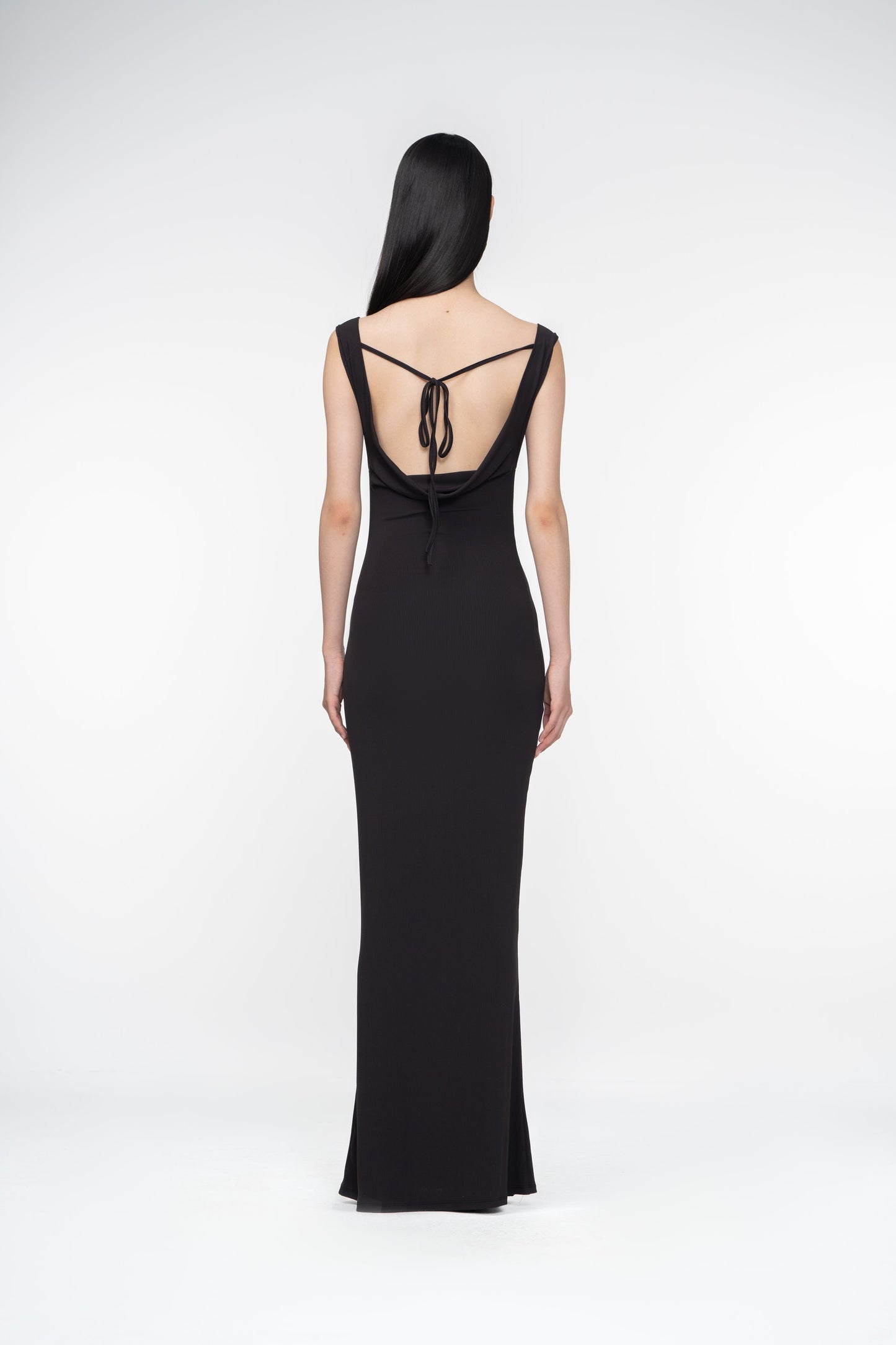 FIR© Maxi Dress with Back Tie in Black