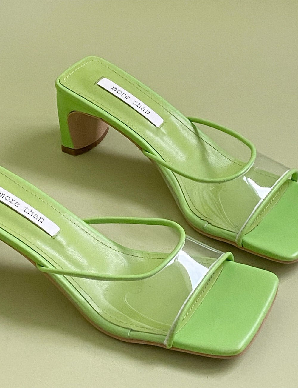 Gia PVC Mule, Lime