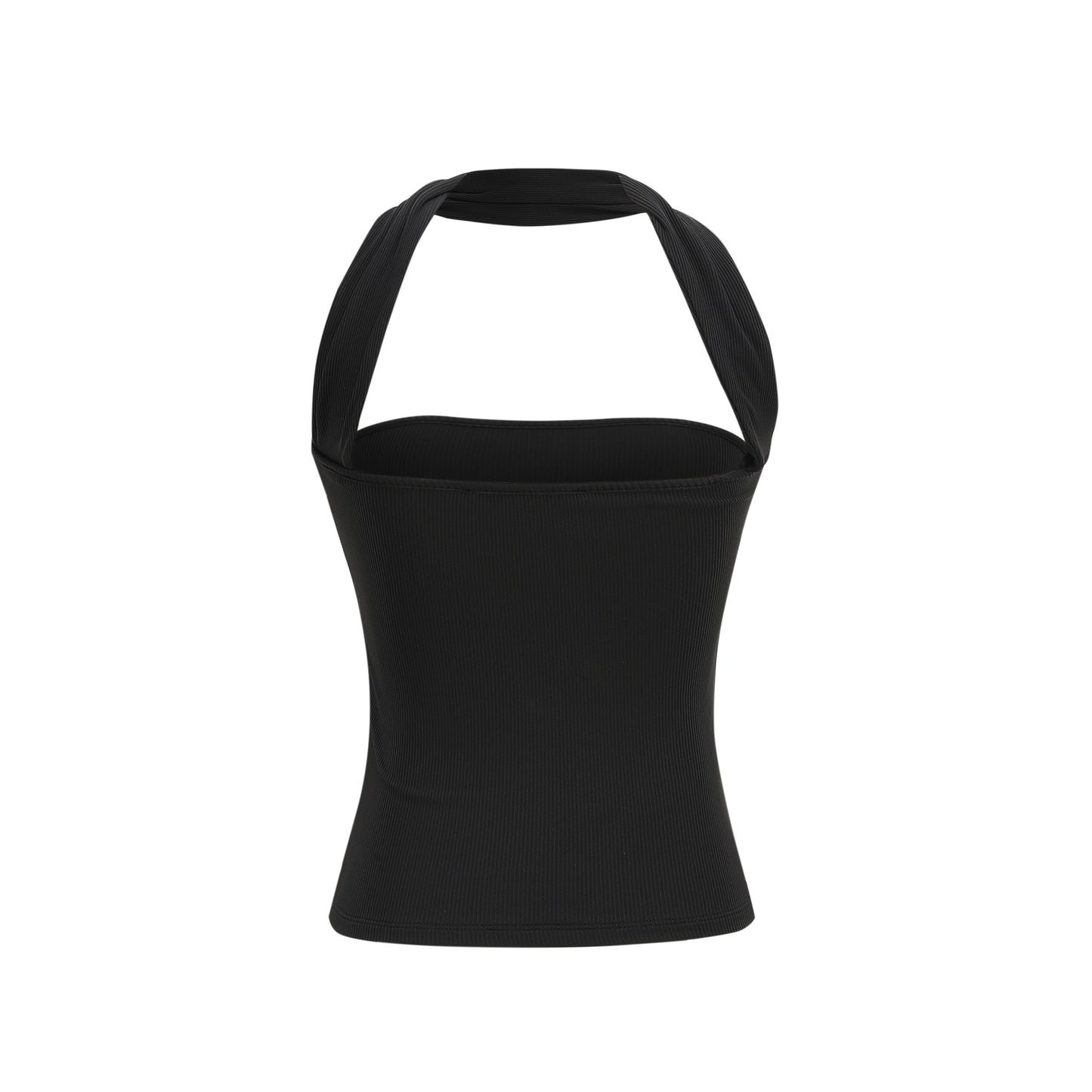 Tube Top with Neck Band in Black