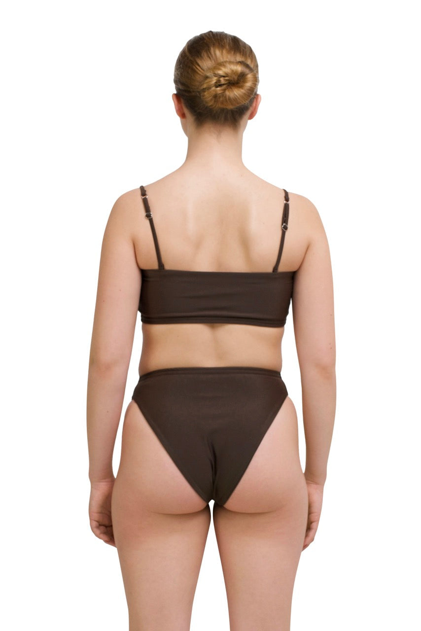 HA 001 - MID RISE BIKINI BRIEF - ARABICA