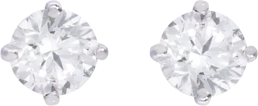 Diamond Stud Earrings in 14K White Gold (1 ct. tw.)