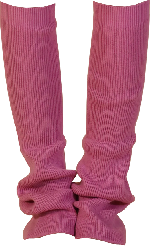 Angel Wool Leg Warmers in Pink