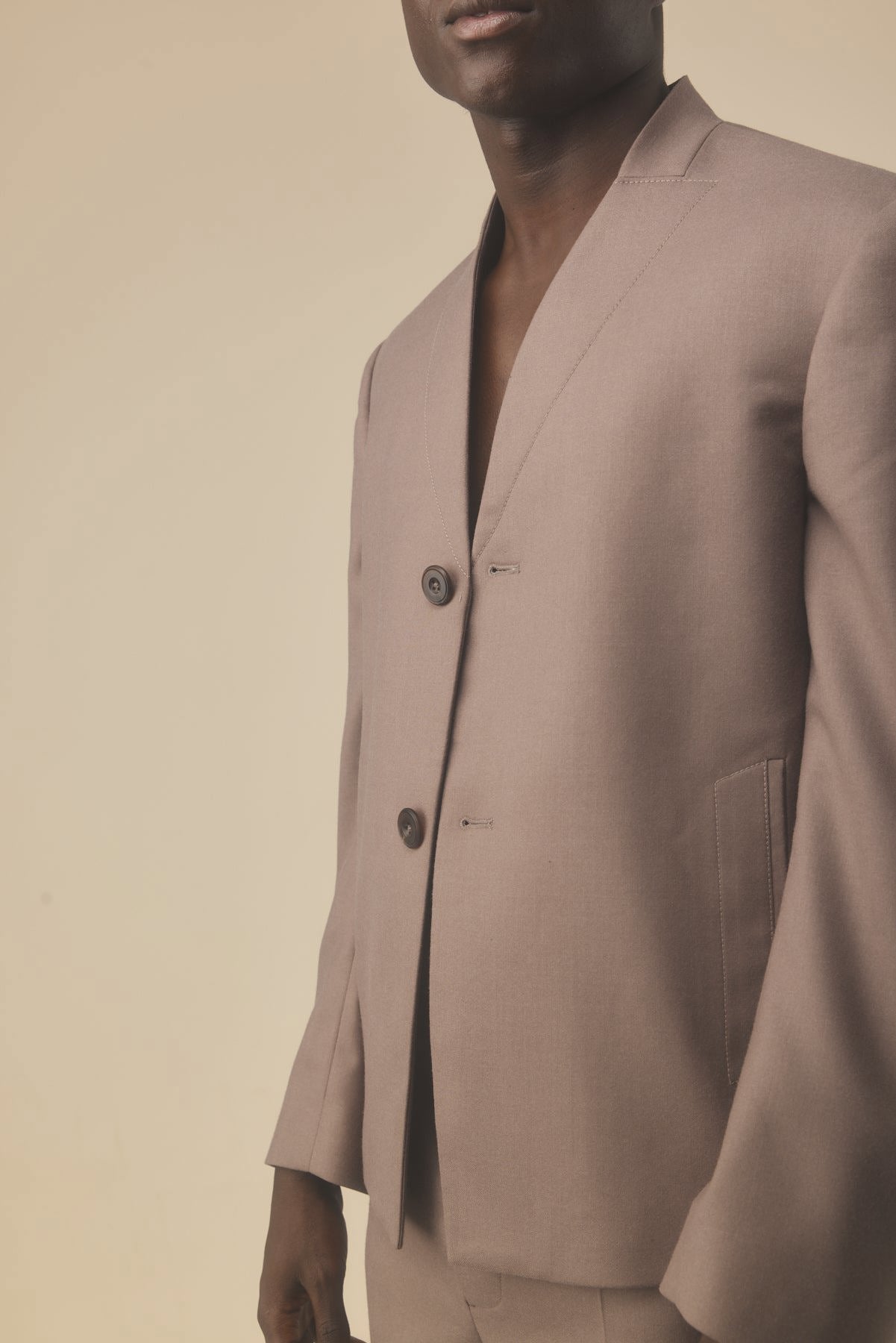 Sew-In Lapel Blazer