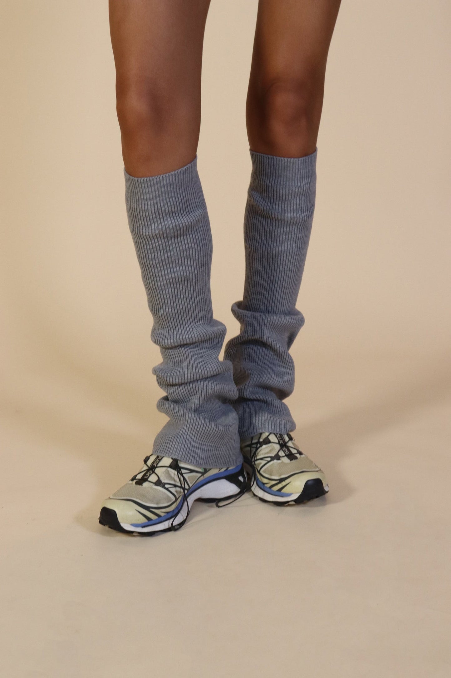 Angel Wool Leg Warmers in Gray