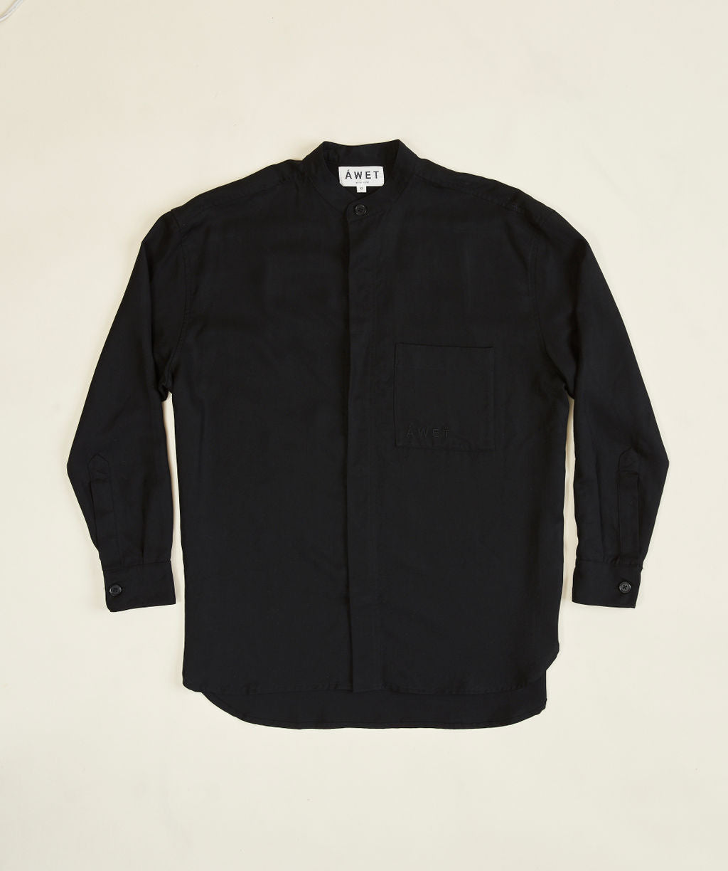 Hewett Banded Collar Shirt