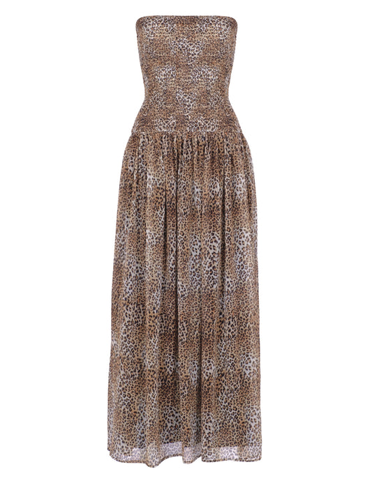 LEOPARD DREAMER MAXI DRESS