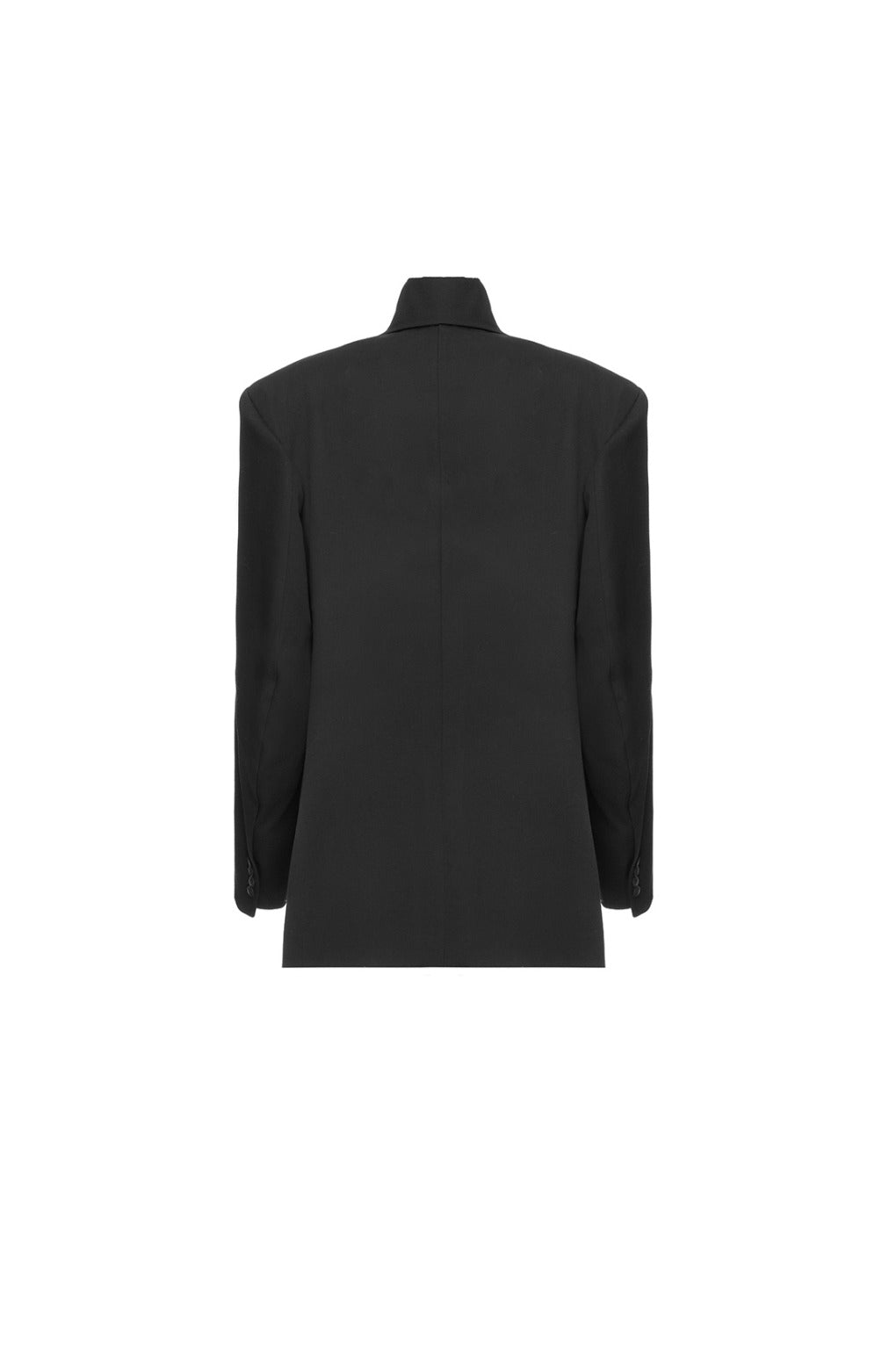 BLACK SIGNATURE WOOL JACKET