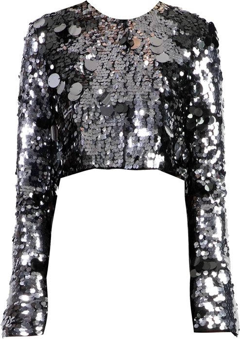 Closr x Joya Ma Silver Sequin Jacket