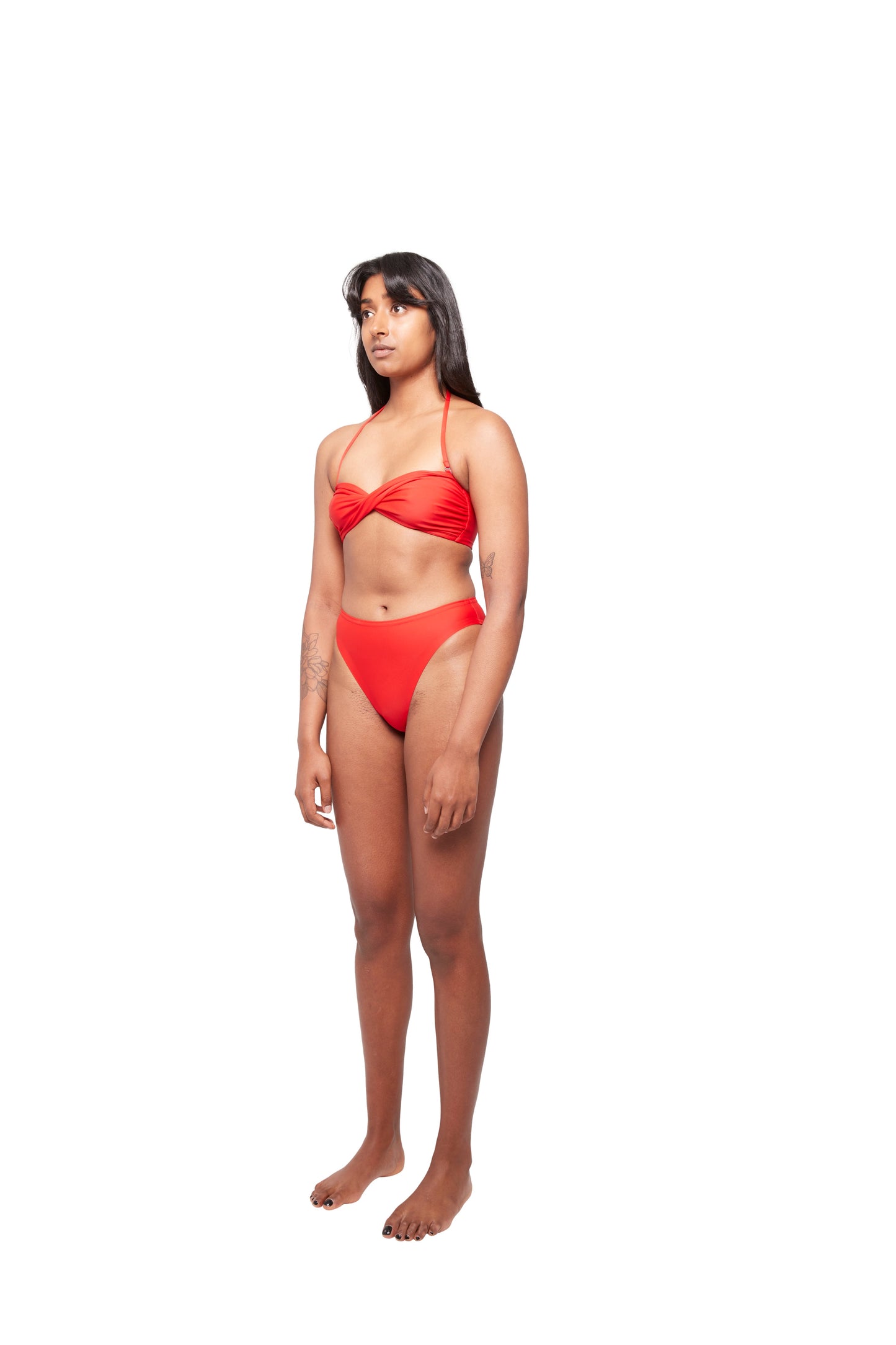 HA 002 - TWISTED BIKINI TOP - REDCOAT