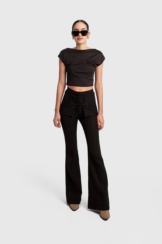 KNOT FLARE PANTS