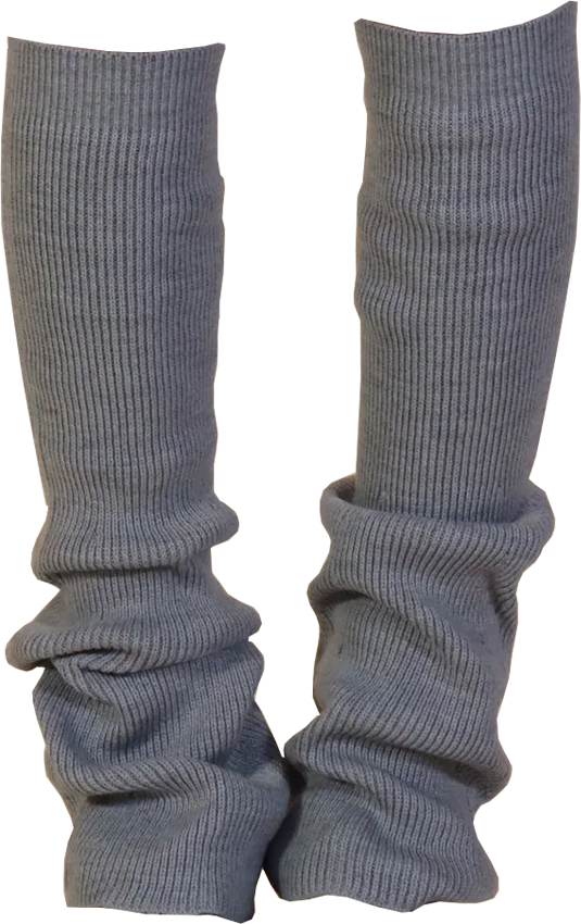 Angel Wool Leg Warmers in Gray