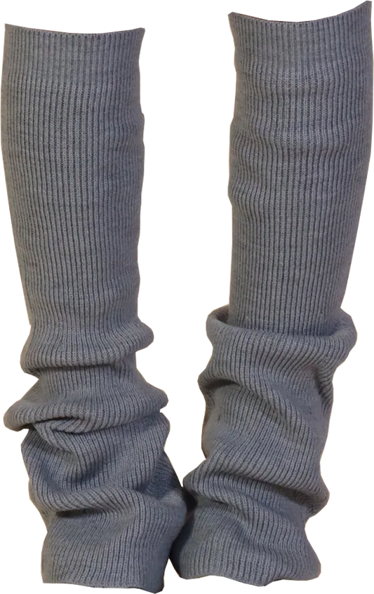 Angel Wool Leg Warmers in Gray