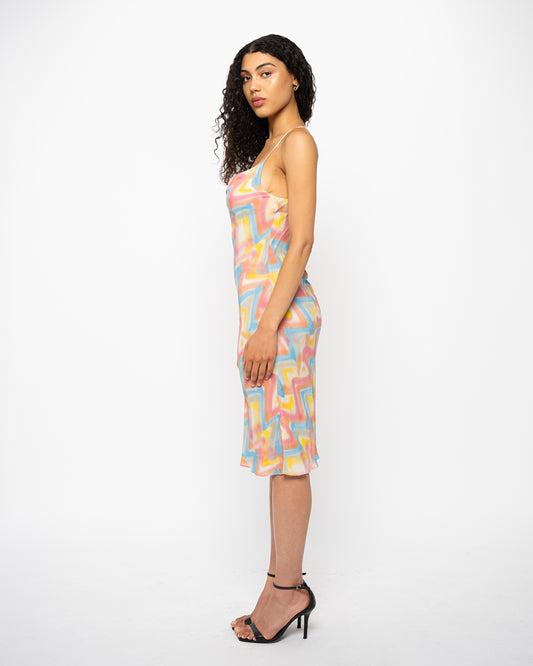 Watercolor Midi Dress