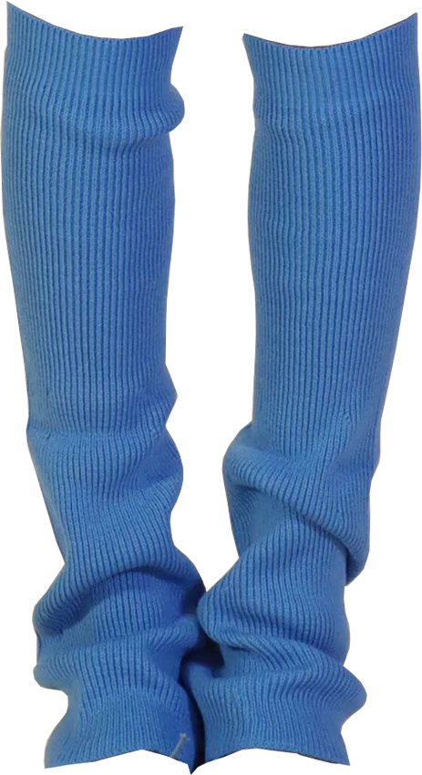 Angel Wool Leg Warmers in Blue