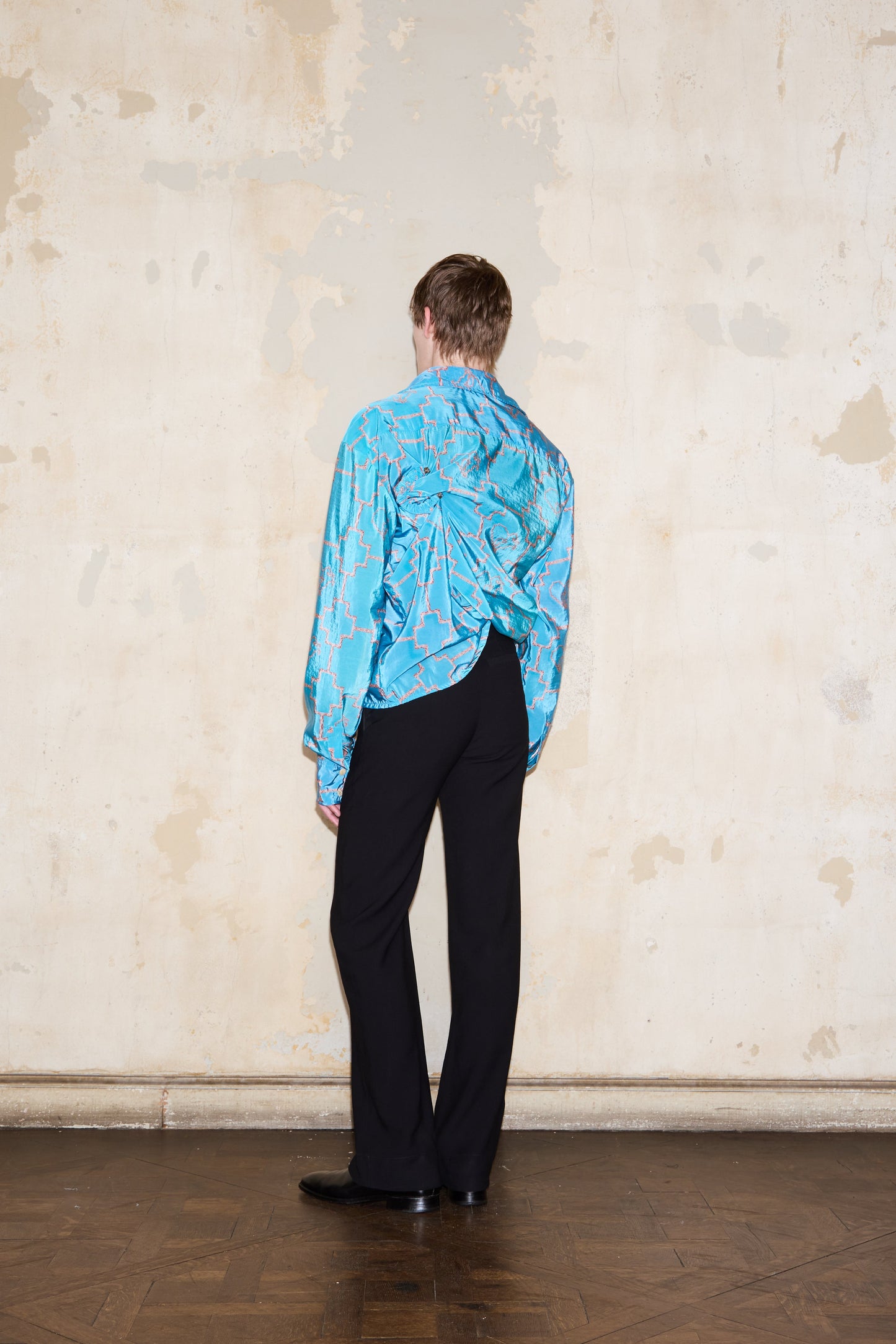 SARAVIA SHIRT TURQUOISE *PRE ORDER*