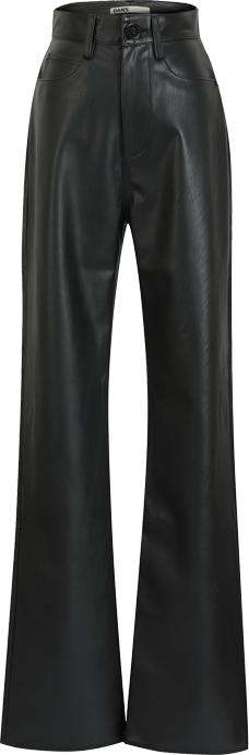 Leather Tailored Straight Pants