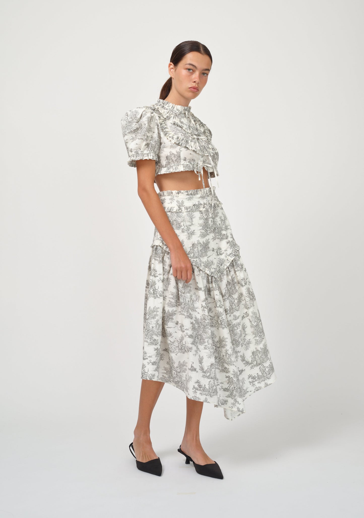 MARGO SKIRT IN TOILE DE JOUY