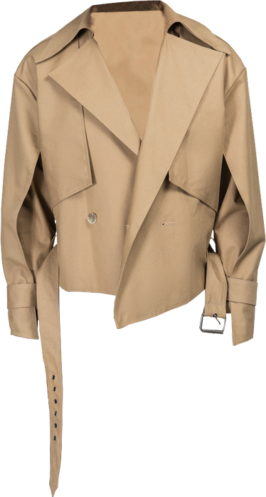 Cropped Trench Coat