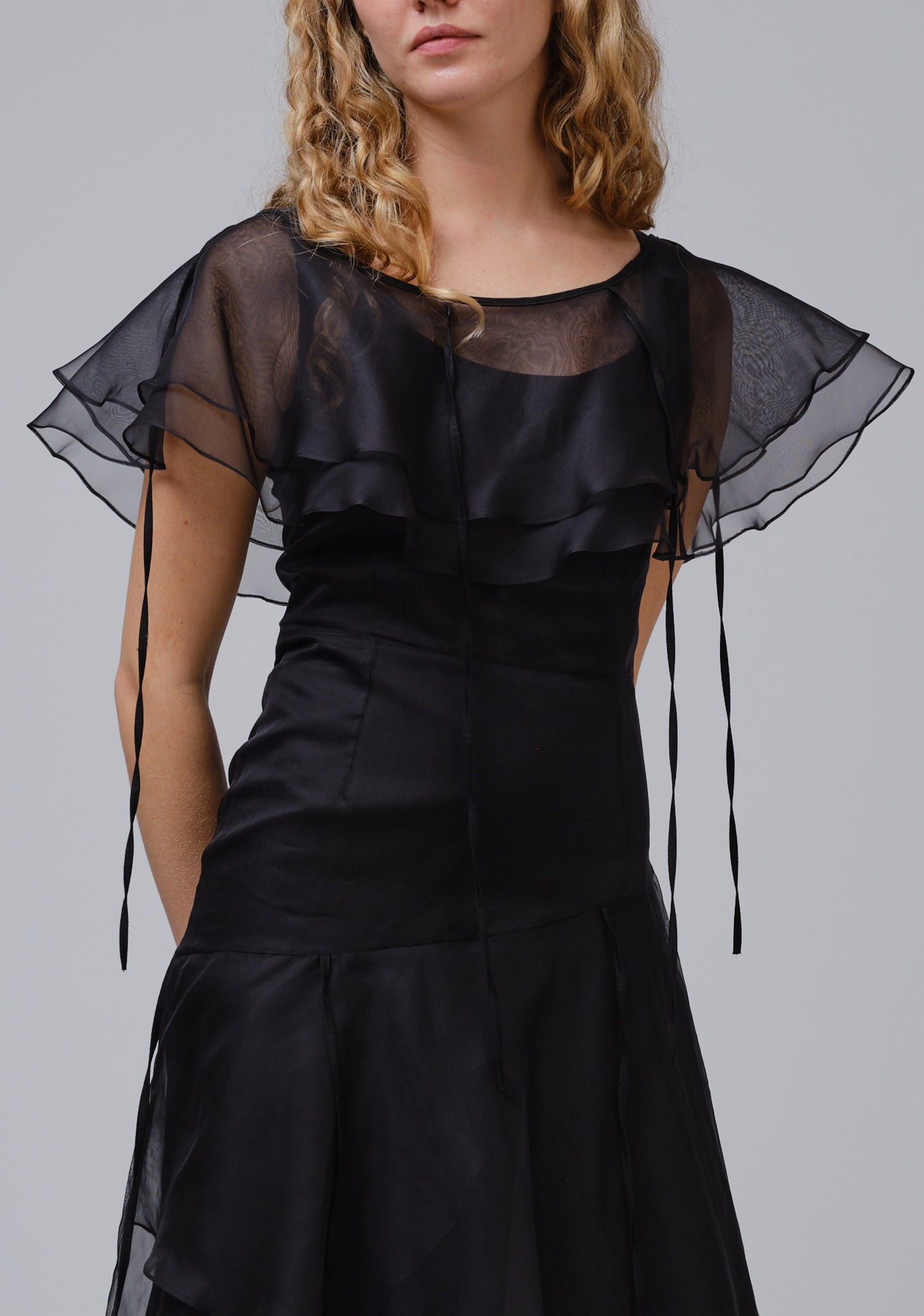 ROKSANA MULTI AYERED SILK ORGANZA DRESS