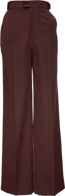 BURGUNDY WOOL PANTS