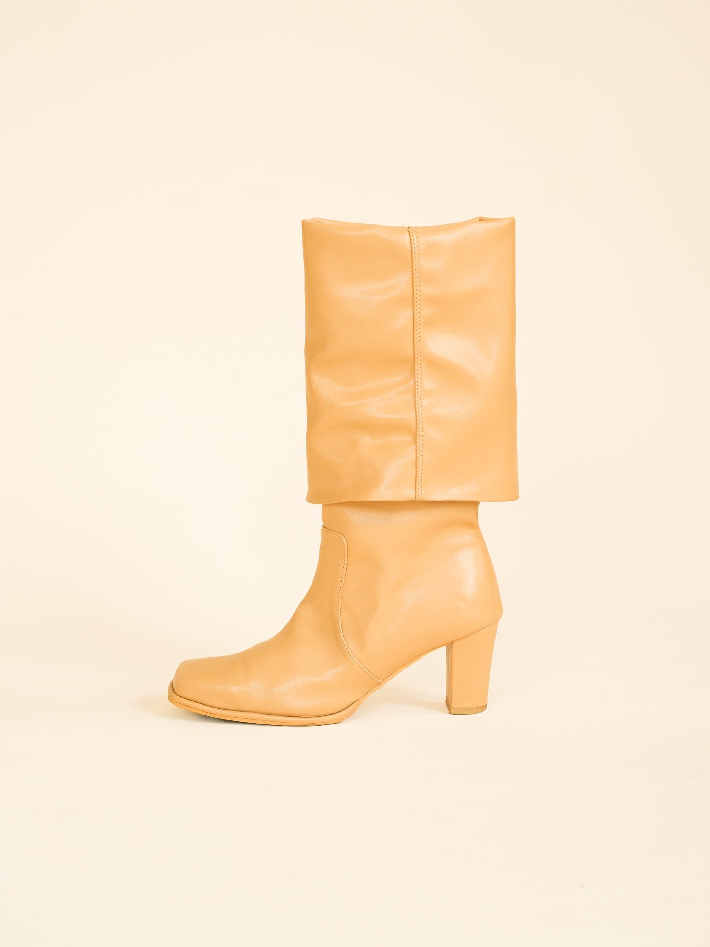 Gigi Mid Calf Boot, Butter