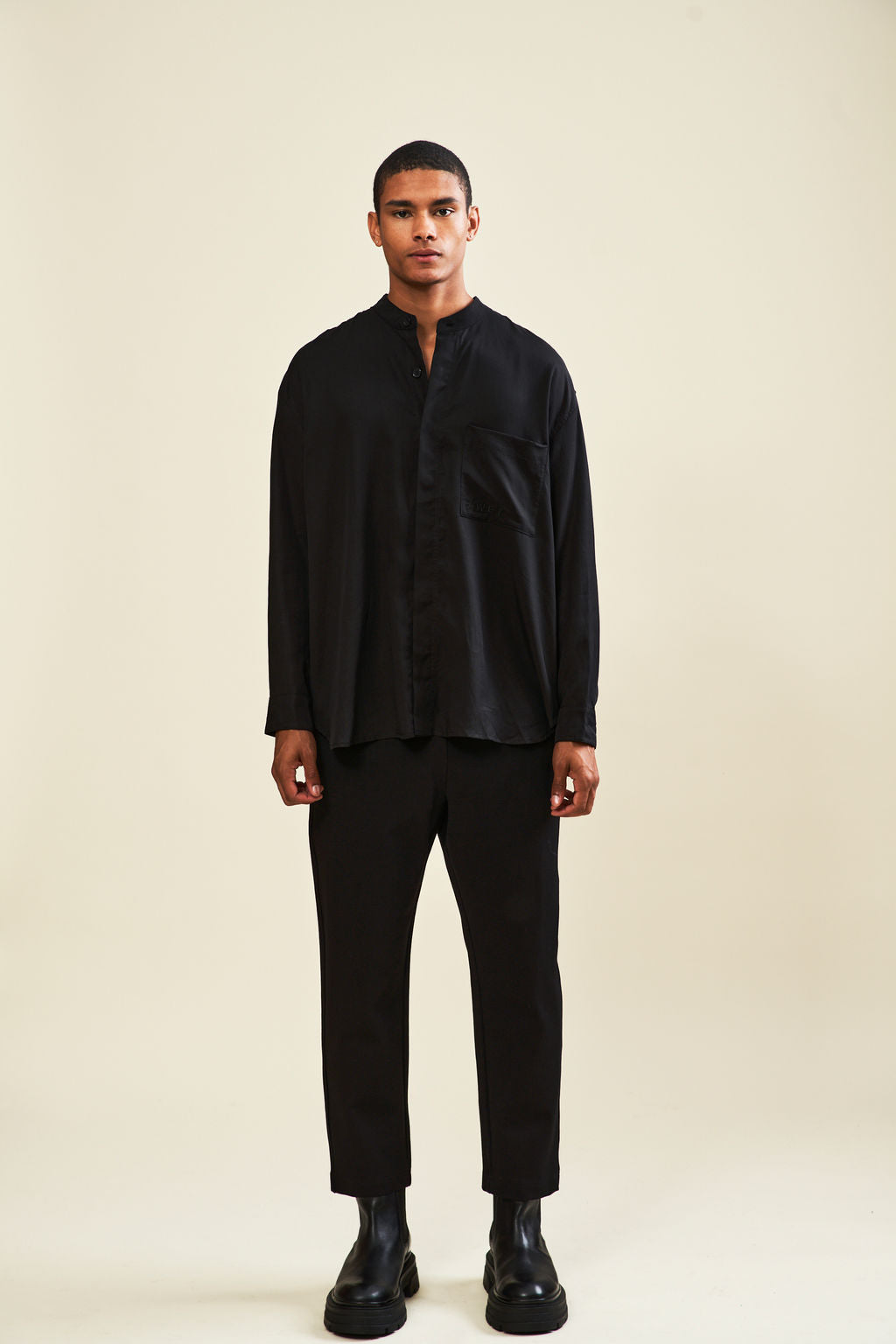 Hewett Banded Collar Shirt