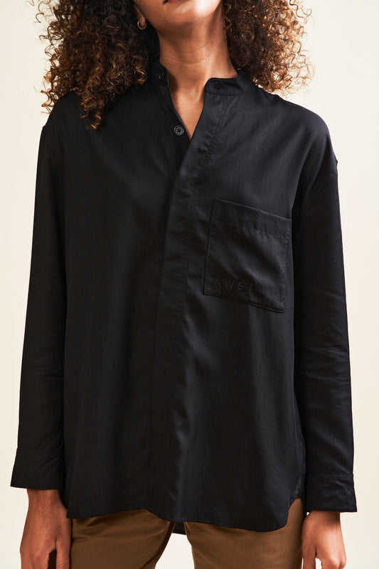 Hewett Banded Collar Shirt