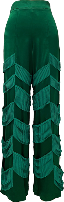 Closr x Joya Ma Matrix Pants in Emerald Green