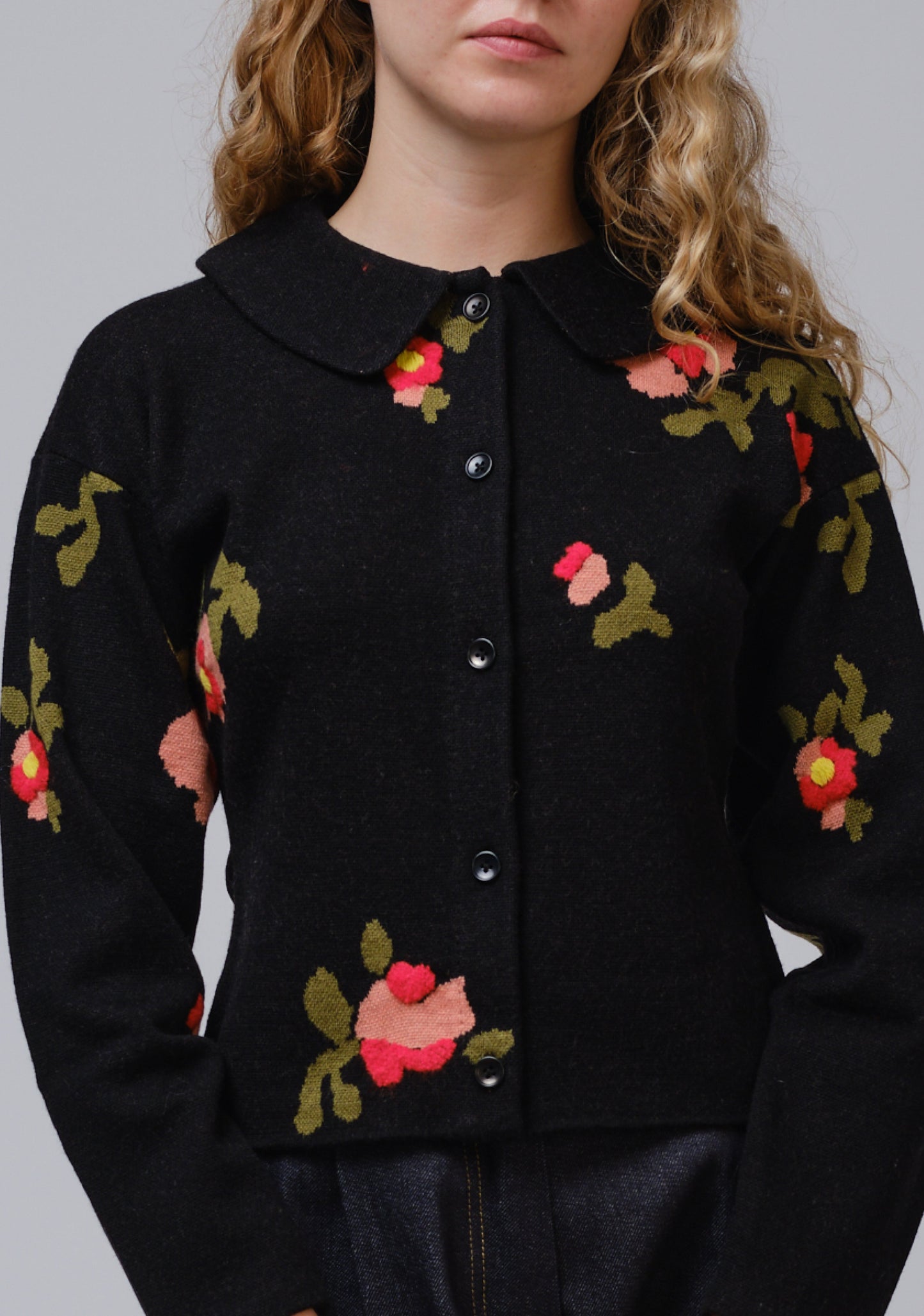 ZINAIDA JACQUARD CARDIGAN